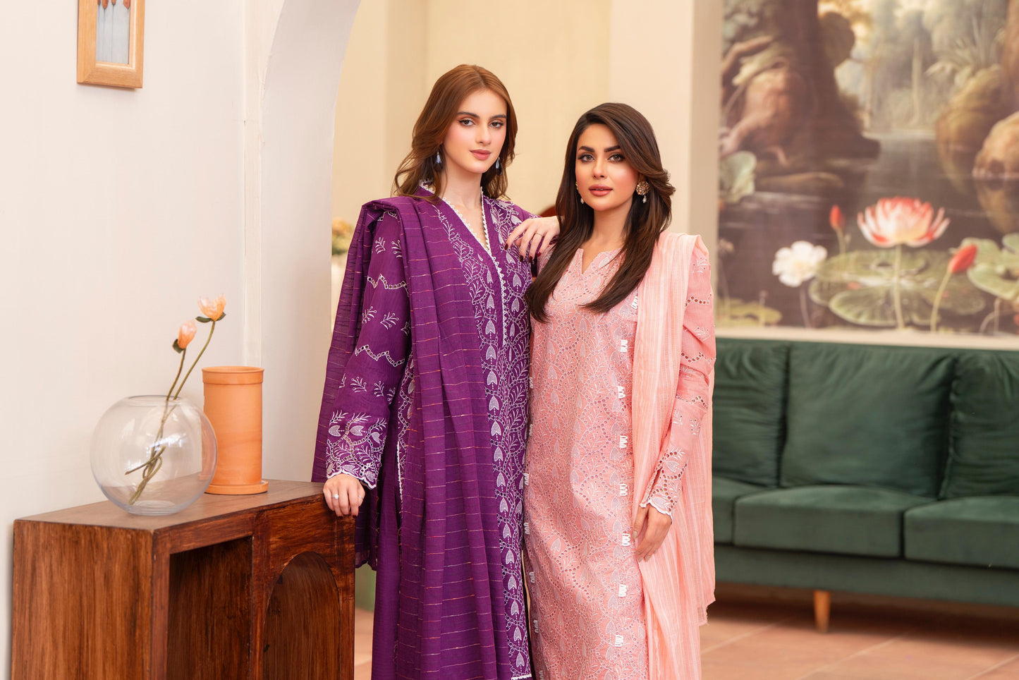 3 Pc premium embroidery suit