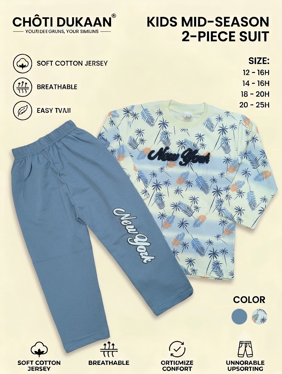 Kids mid season two pcs suit