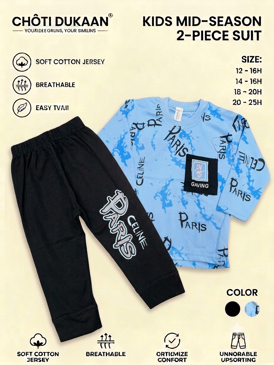 Kids mid season two pcs suit
