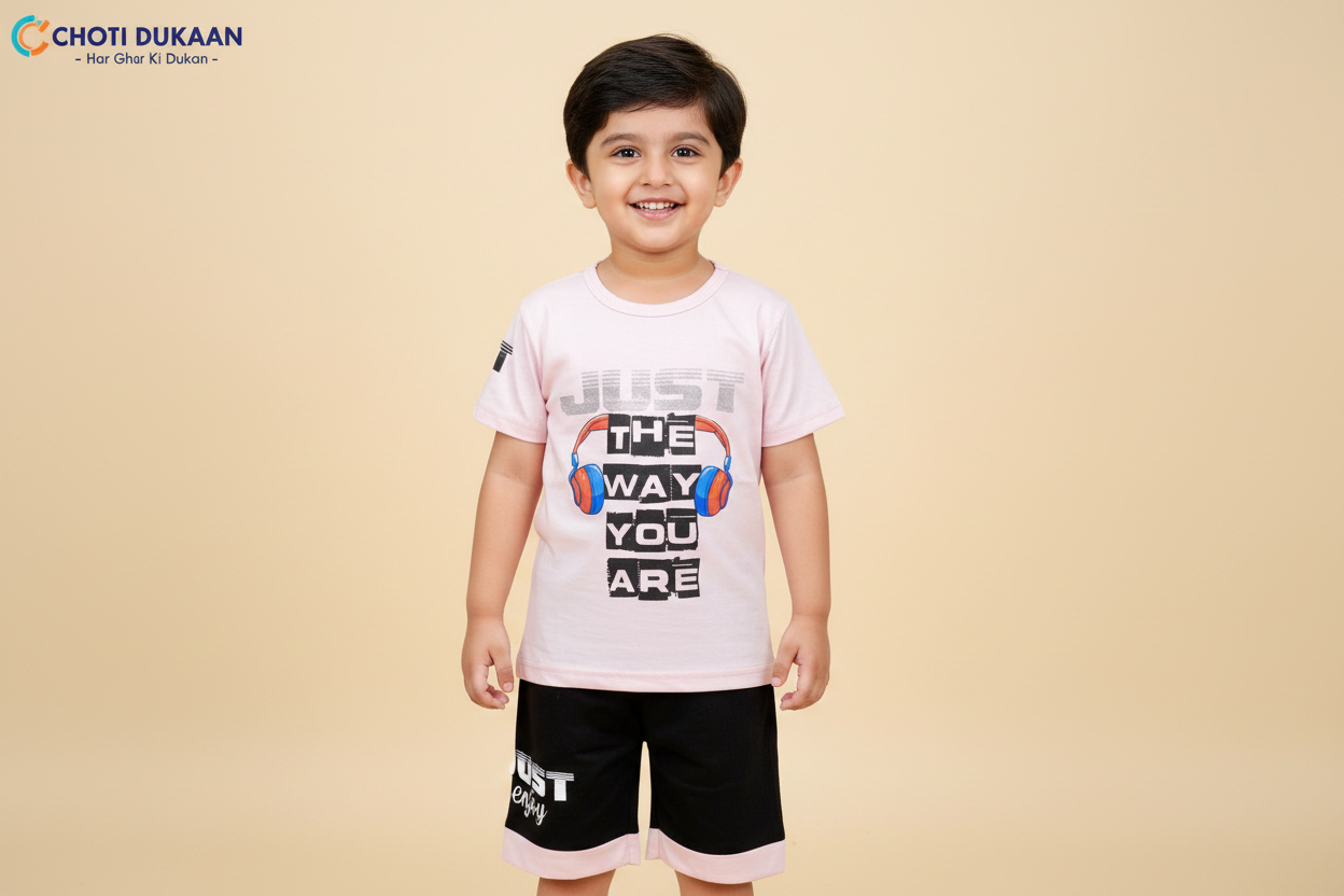 3 Year Old Boy in Pink Suit