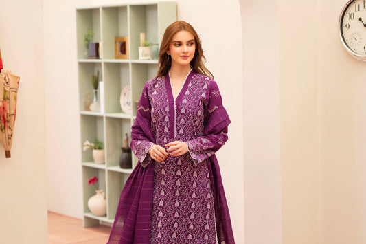 3 Pc premium embroidery suit
