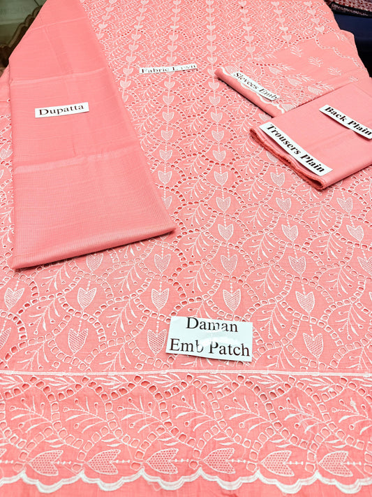 3 Pc luxury embroidery suit