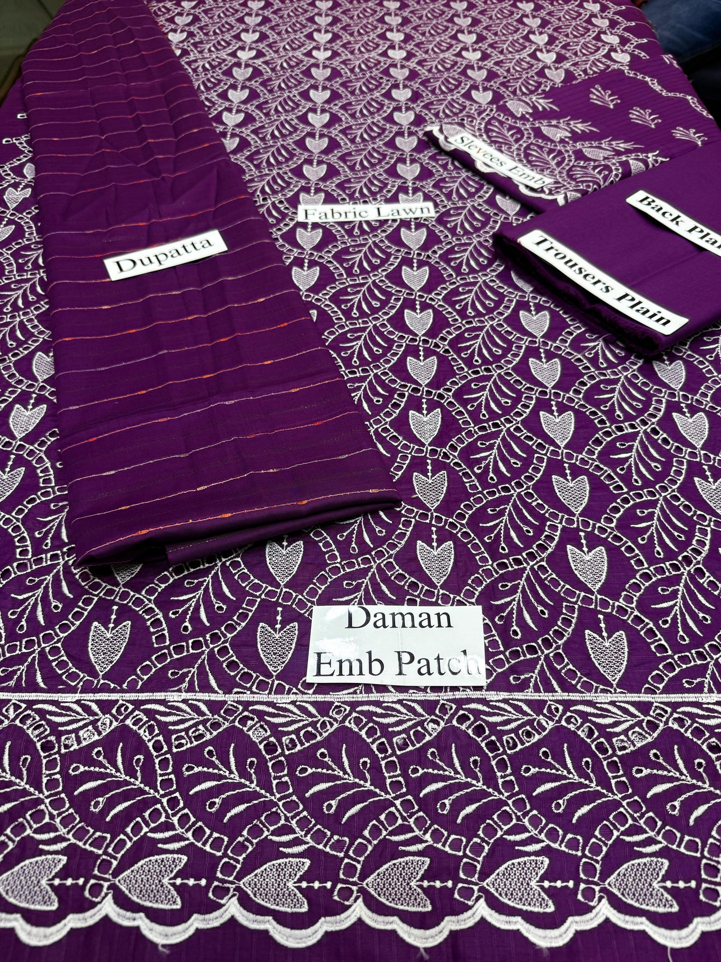 3 Pc premium embroidery suit