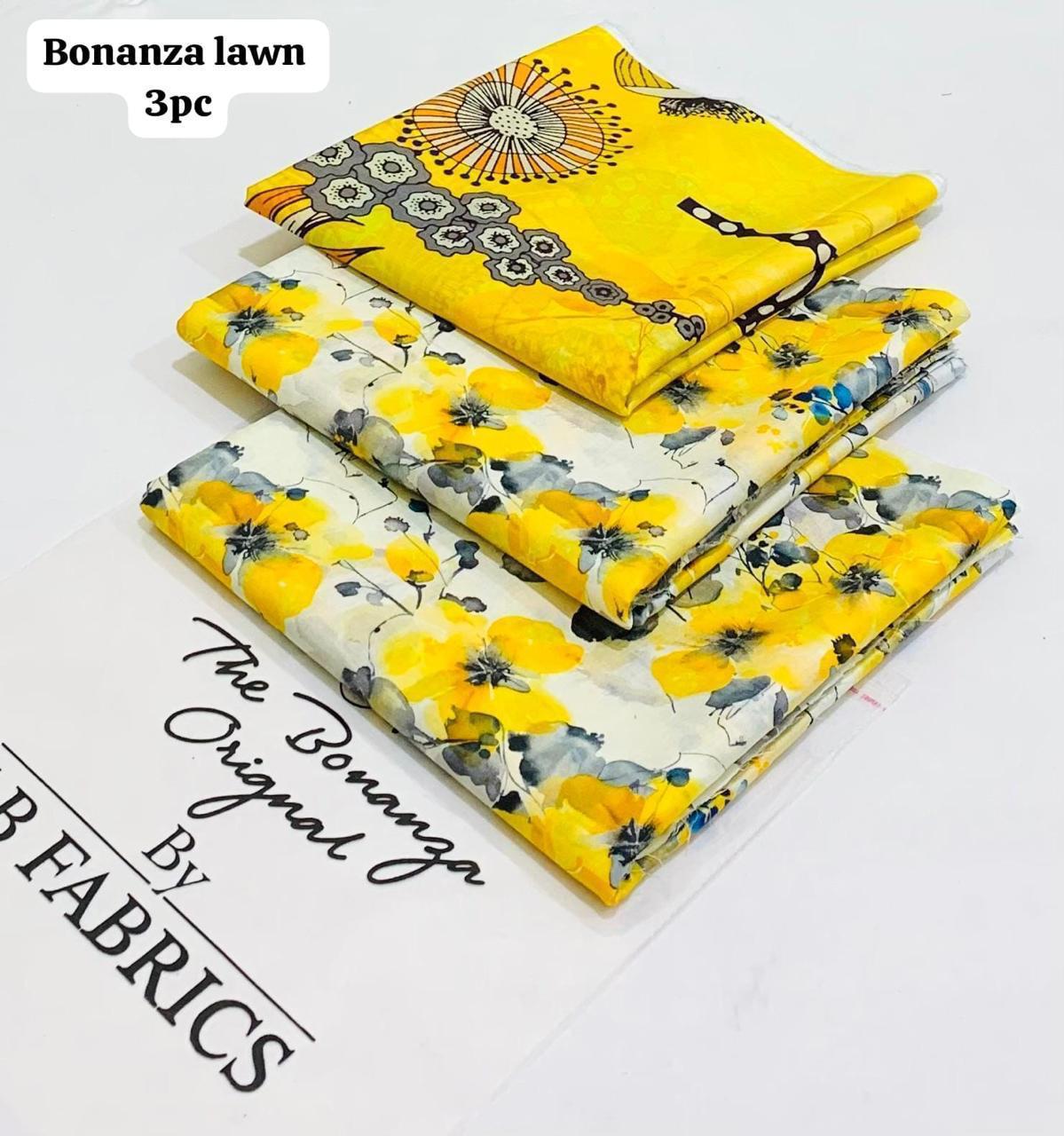 3 pc branded lawn suit, cash on delivery