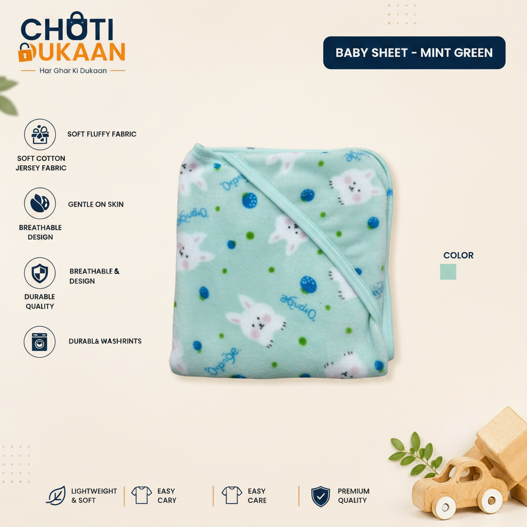 Baby Sheet Mint Green