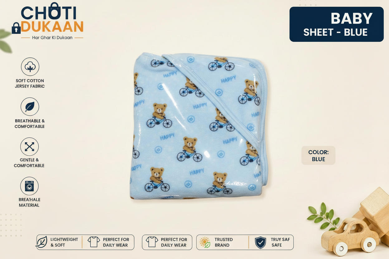 Blue Baby Sheet - Canvas