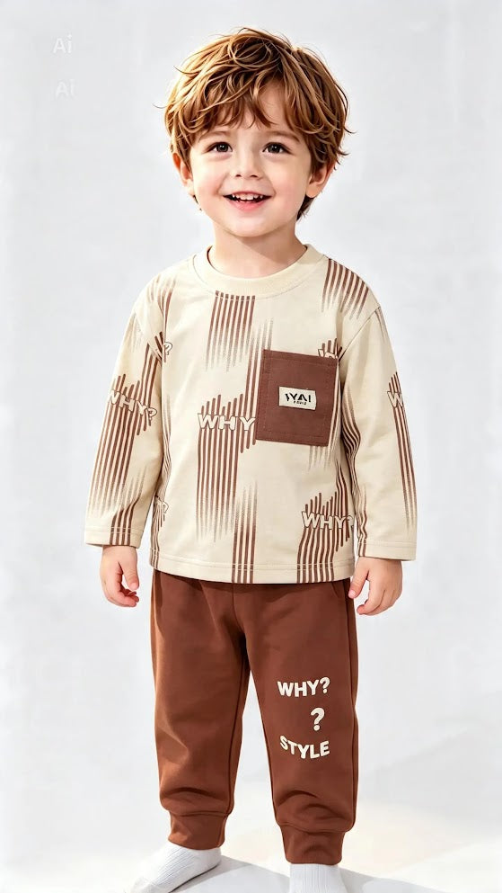 Kids Cotton Jersey 2-Piece Suit | Soft & Comfortable Mid-Season Outfit