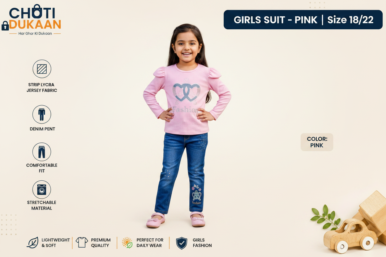 Pink Girls Suit